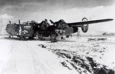 Wendling airbase in the snow (Image MC 371/910, Norfolk Record Office.)