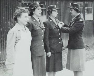 Inspection parade of WACs serving at Ketteringham Hall. (Digital archive reference MC 376/598)